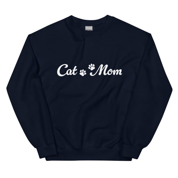 Paw Print Cat Mom Crewneck Sweatshirt Online Hot Sale