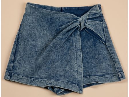 Acid Wash Twist Skort Hot on Sale