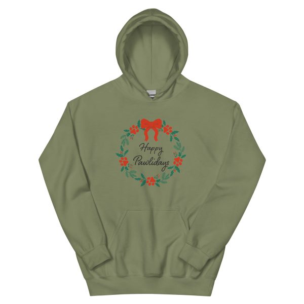 Happy Pawlidays Wreath Hoodie Supply