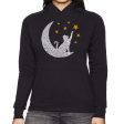 Cat Moon - Women s Word Art Hooded Sweatshirt For Discount