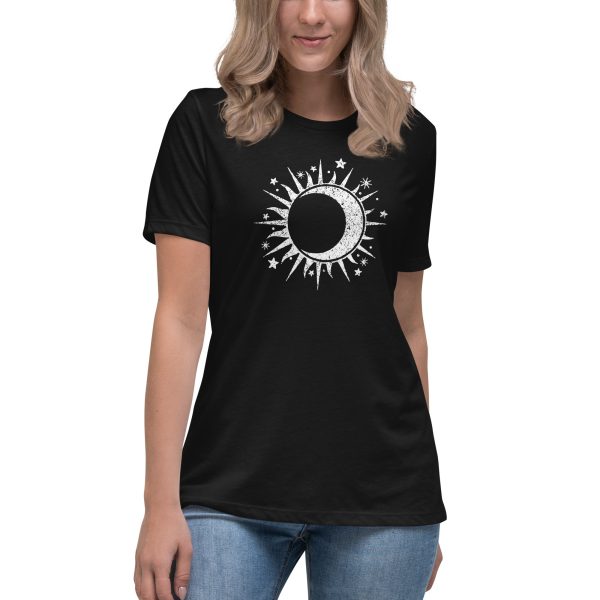 Celestial Sun & Moon Women s Relaxed T-Shirt Discount