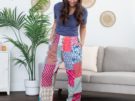 Patchwork Pants Online Sale