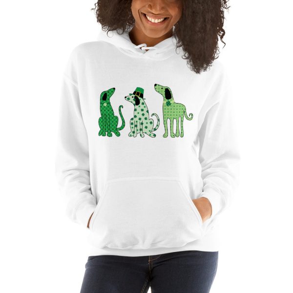 Whimsy St. Patrick s Day Dogs Hoodie Discount