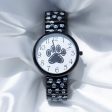 Paw Print Stretch Band Watch Discount