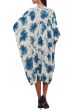 Angin Segara Oceanic Tie-Dyed Rayon Caftan Crafted in Java Cheap