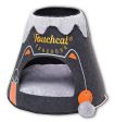 Molten Lava Cat Bed House With Toy Online