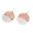 Wedding Party Sterling Silver Copper Accent Dangle Earrings For Discount