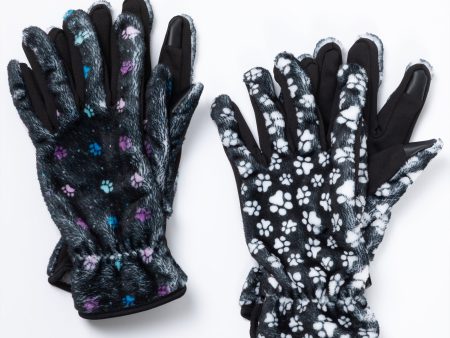 Super Cozy™ Paw Print Touch Screen Gloves Discount