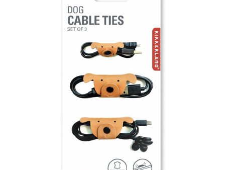 Dog Cable Ties - Set of 3 Online now