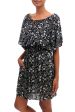 Venus Flowers Floral Printed Rayon Tunic-Style Dress from Bali Online