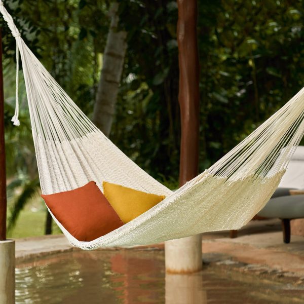 Uxmal Ivory Maya Ivory Rope Hammock (Triple) Sale