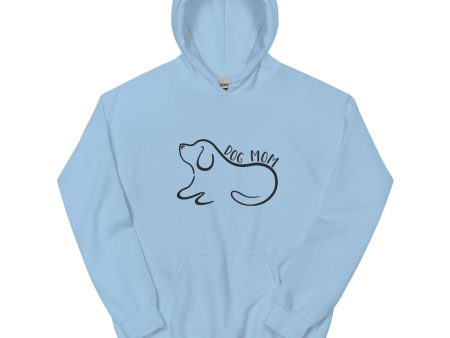 Dog Mom Outlined Hoodie Fashion