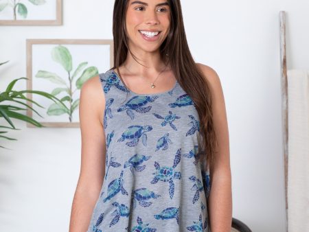 All Over Turtle Tank Top For Cheap