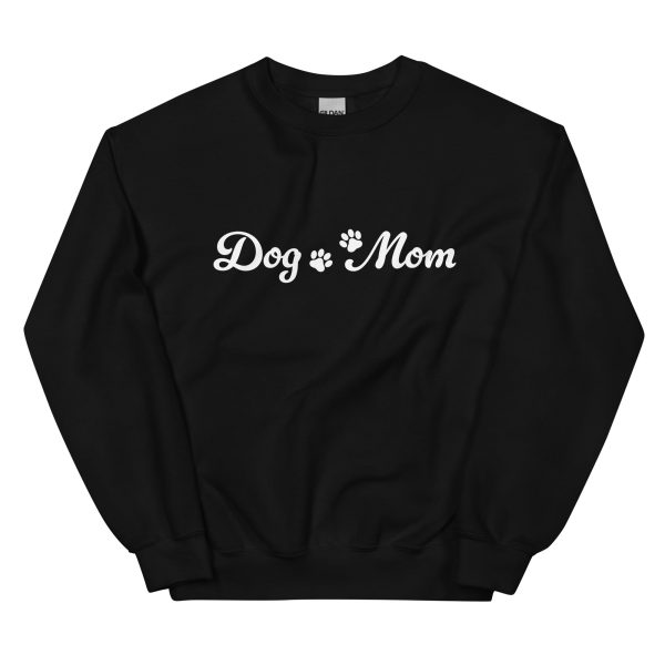 Paw Print Dog Mom Crewneck Sweatshirt on Sale