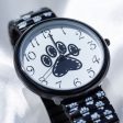 Paw Print Stretch Band Watch Discount