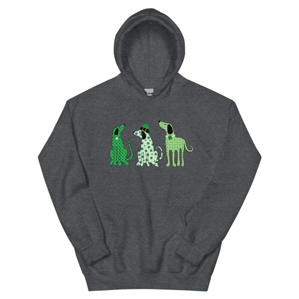 Whimsy St. Patrick s Day Dogs Hoodie Discount