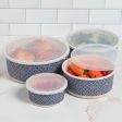 Bamboo Fiber Food Storage Containers - 8 Piece Set Sale