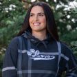 Plaid Paw with Love Hooded Sweatshirt Discount