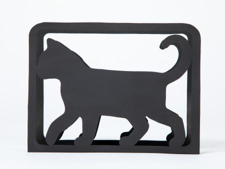 Hand Crafted Black Cat Napkin Holder For Sale