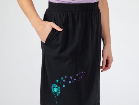 Dandelion Paw Print A-Line Skirt Online Sale