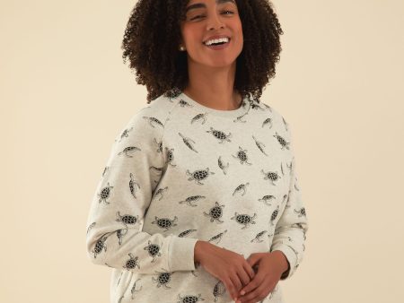 Turtle Fun Crew Neck Sweatshirt Supply