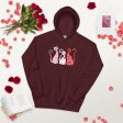 Whimsy Valentine Cats Hoodie Supply