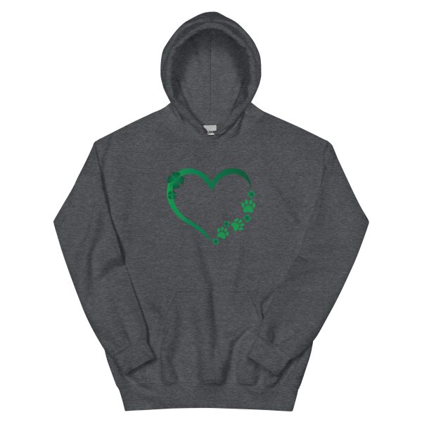 St. Patrick s Paw Heart Hoodie Fashion