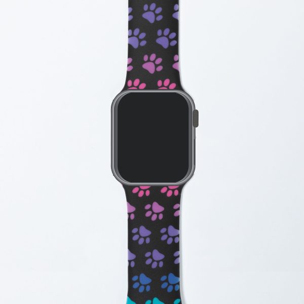 Patterned Silicone Apple Watch Band 38mm 40mm 41mm 42mm 44mm Online Hot Sale