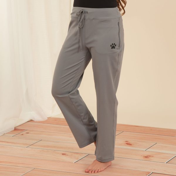 Paw Print Straight Leg Athleisure Pants Hot on Sale