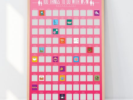 100 Things to Do Scratch Poster Hot on Sale