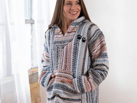 Recycled Fiber Paw Print Baja Pullover For Discount