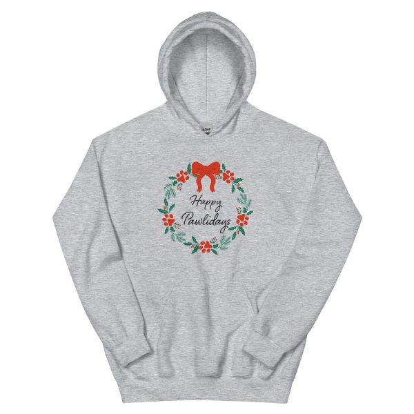 Happy Pawlidays Wreath Hoodie Supply