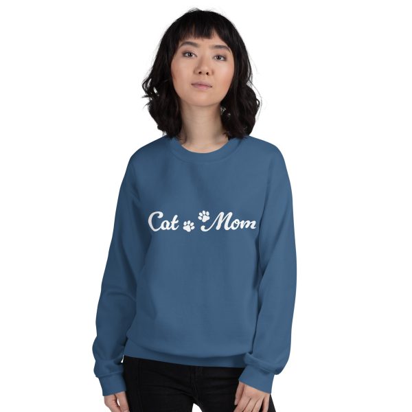 Paw Print Cat Mom Crewneck Sweatshirt Online Hot Sale