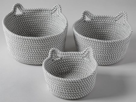 Nesting Cat Storage Baskets - Set of 3 Online Sale