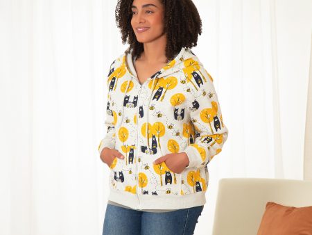 Honey Bear & Bee Zip Up Hoodie Online Hot Sale