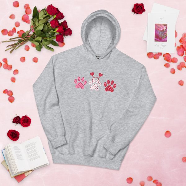 Valentine Paw Love Hoodie Supply