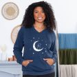 Pet & Moon Mineral Wash Hoodie For Sale