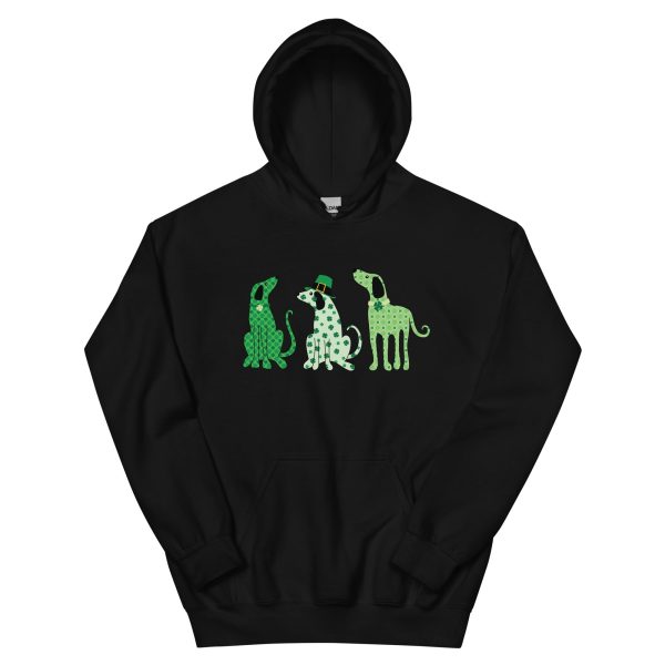 Whimsy St. Patrick s Day Dogs Hoodie Discount