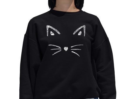 Whiskers  - Women s Word Art Crewneck Sweatshirt Online Sale