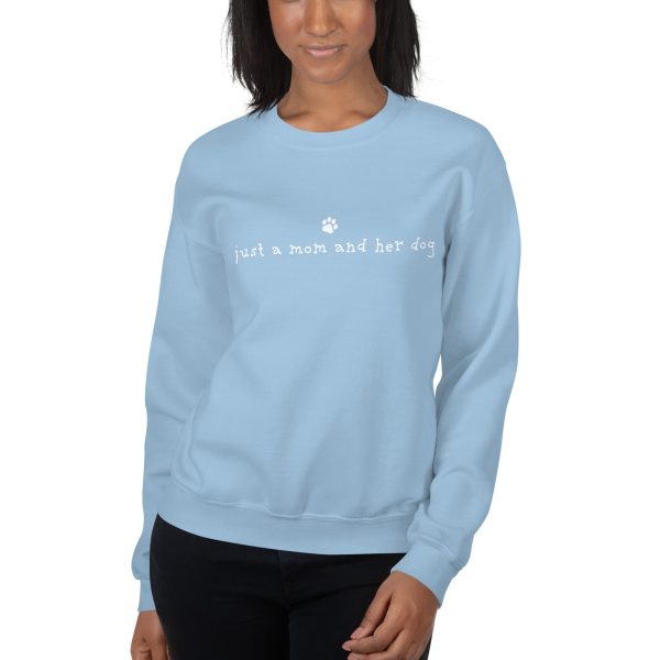 Just A Mom & Her Dog Crewneck Sweatshirt Discount