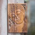 Young Buddha Buddha Portrait Balinese Relief Panel Hot on Sale