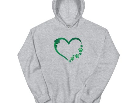 St. Patrick s Paw Heart Hoodie Fashion