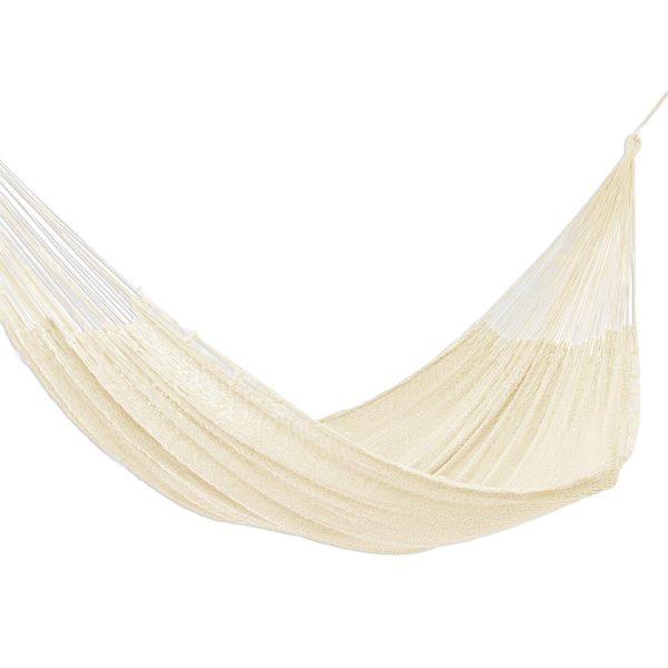 Uxmal Ivory Maya Ivory Rope Hammock (Triple) Sale