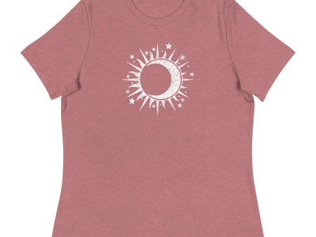 Celestial Sun & Moon Women s Relaxed T-Shirt Discount