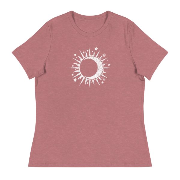 Celestial Sun & Moon Women s Relaxed T-Shirt Discount