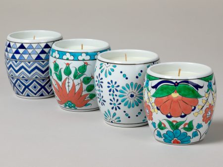 Ceramic Artisan Hand-Poured Candle For Discount