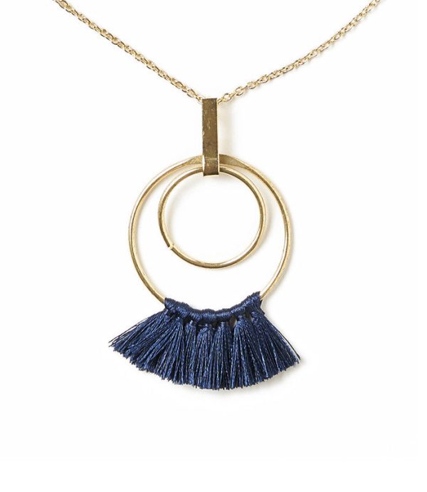 Danu Necklace - Navy Hoop For Discount