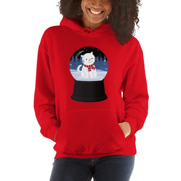 Snowman Kitty Snow Globe Hoodie Online Sale