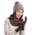 Winter Walk in Mahogany Hand-Knit 100% Alpaca Gloves in Mahogany from Peru Online