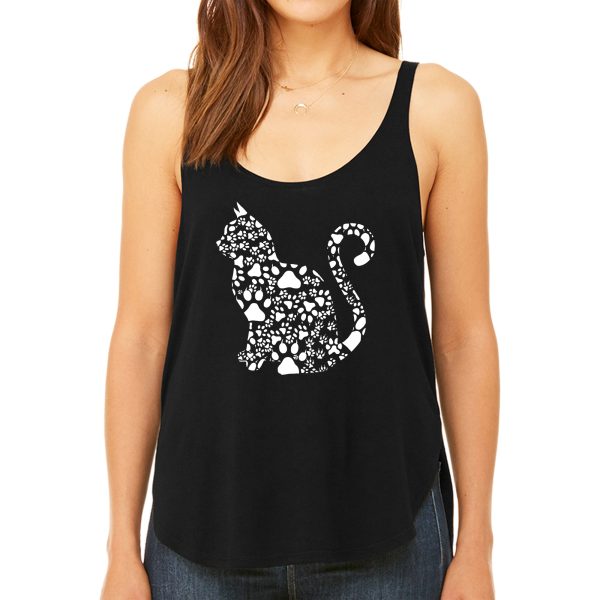 Cat Claws - Women s Premium Word Art Flowy Tank Top Online now